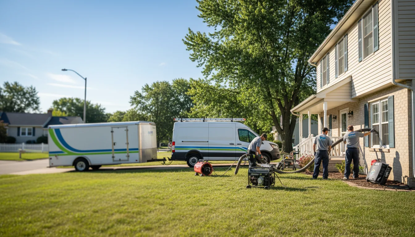 Flooded Basement Restoration And Cleanup With Repair in Albion, MI near me